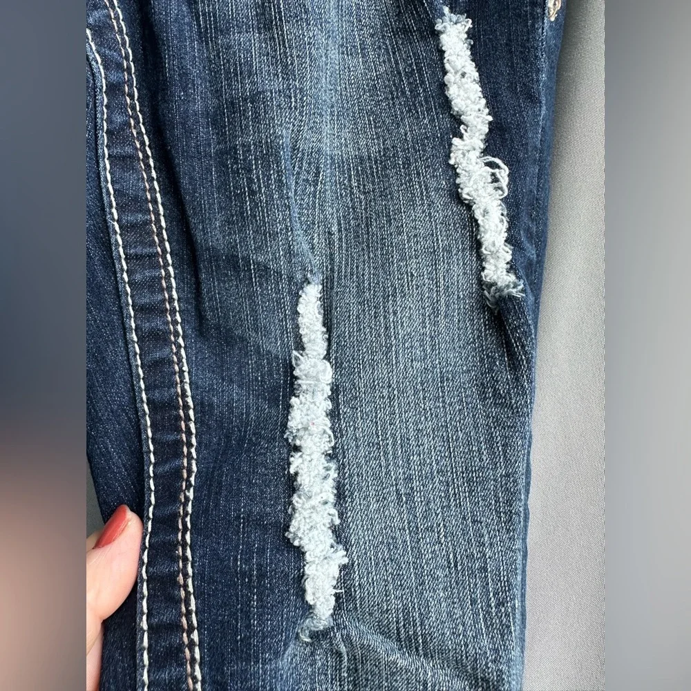 Rue 21 TwentyOne Black Size Curvy 3/4 Regular Low Rise Slim Boot - Picture 9 of 11